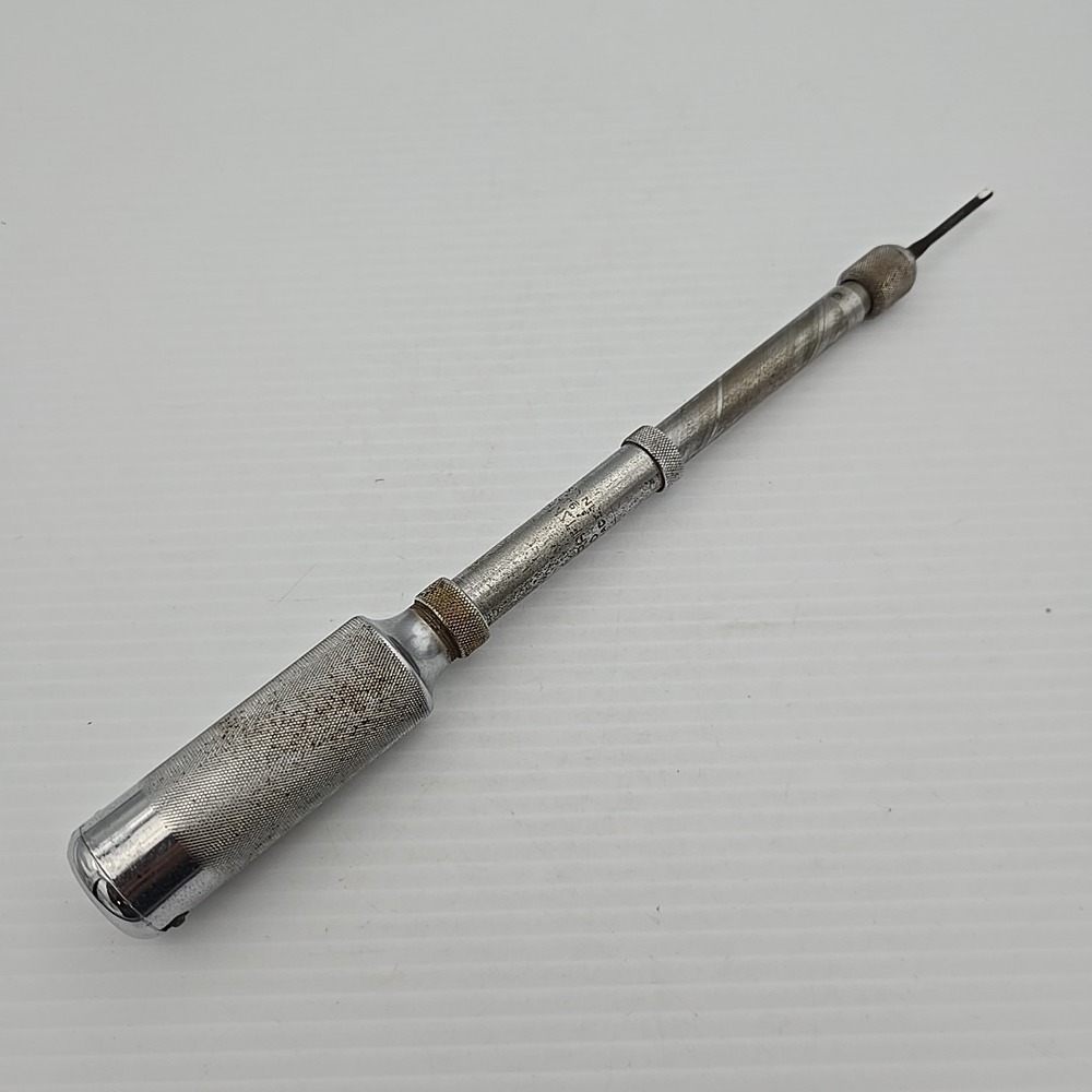 Vintage Craftsman No. 9-4222 Push Drill USA Made Silver Hand Tool